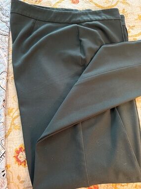 Talbots Dark Green Straight-Leg Dress Pants